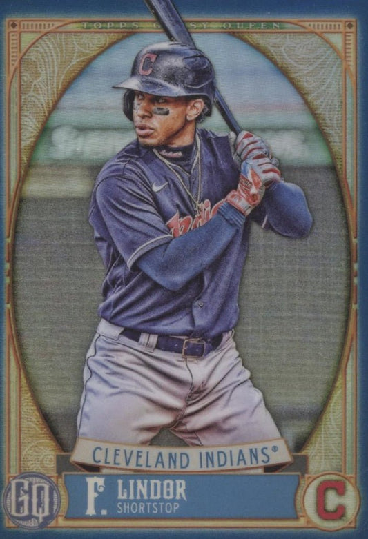 Francisco Lindor 2021 Topps Gypsy Queen Blue 110/150 - Collector Store LLC