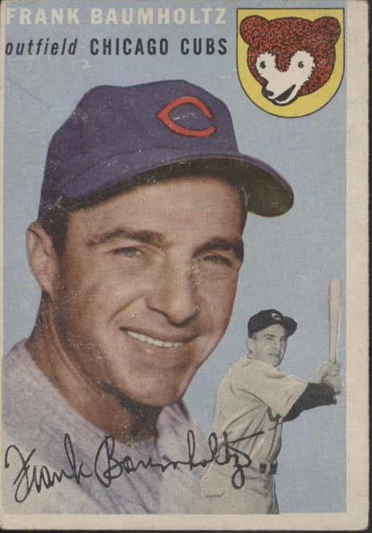 Frank Baumholtz 1954 Topps #60 Chicago Cubs VG - Collector Store LLC