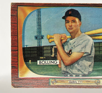 Frank Bolling 1955 Bowman #204 Detroit Tigers VG - Collector Store LLC