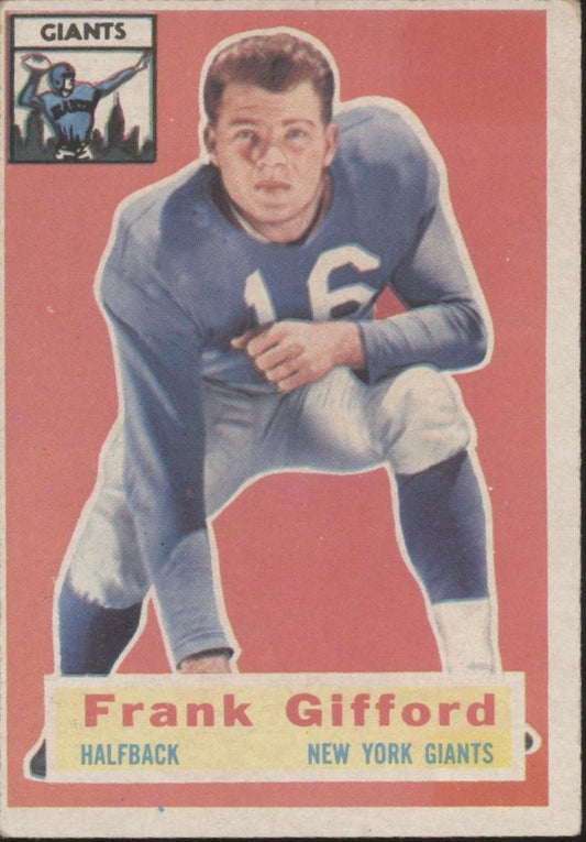 Frank Gifford 1956 Topps #53 New York Giants GD - Collector Store LLC