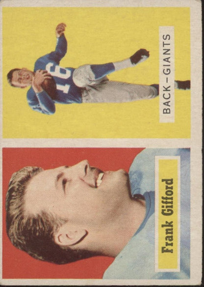 Frank Gifford 1957 Topps #88 New York Giants VG - Collector Store LLC