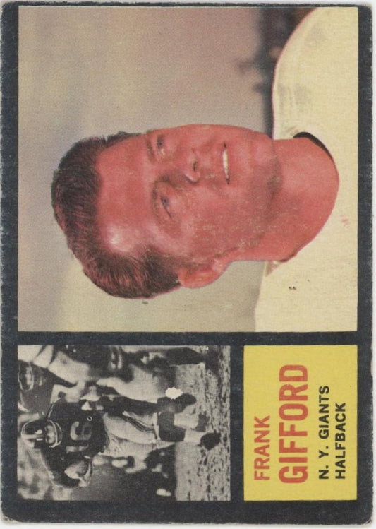 Frank Gifford 1962 Topps #104 New York Giants VG #2 - Collector Store LLC