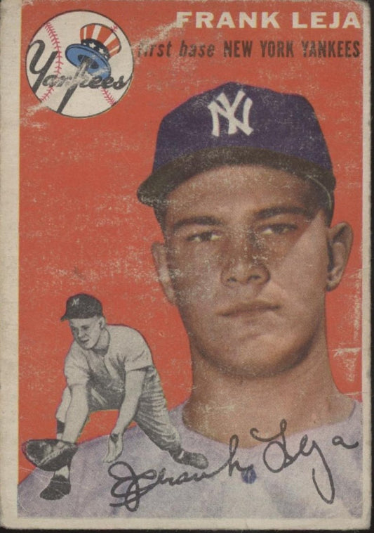 Frank Leja 1954 Topps #175 New York Yankees GD #2 - Collector Store LLC