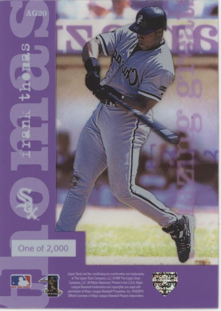 Frank Thomas 1997 Upper Deck Amazing Greats #AG20 - Collector Store LLC