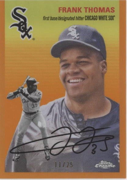 Frank Thomas 2024 Topps Chrome Platinum Orange Refractor 11/25 #451 - Collector Store LLC