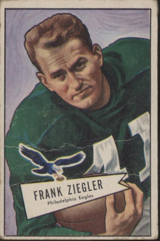 Frank Ziegler 1952 Bowman Mini RC #119 Philadelphia Eagles GD - Collector Store LLC