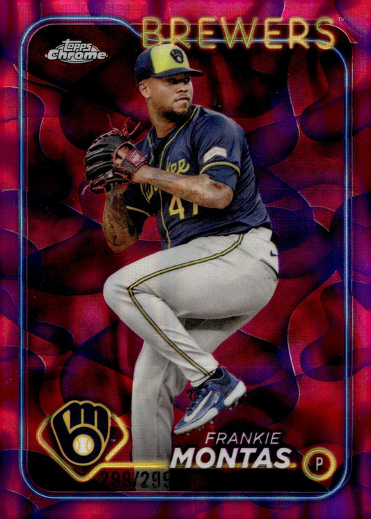 Frankie Montas 2024 Topps Chrome Magenta Lava Lamp 299/299 #USC82 - Collector Store LLC