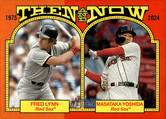 Fred Lynn / Masataka Yoshida 2024 Topps Heritage Then & Now TAN - 1 - Collector Store LLC