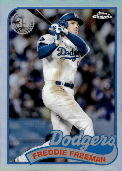 Freddie Freeman 2024 Topps Chrome 35th Anniversary Refractor #89CU - 16 - Collector Store LLC