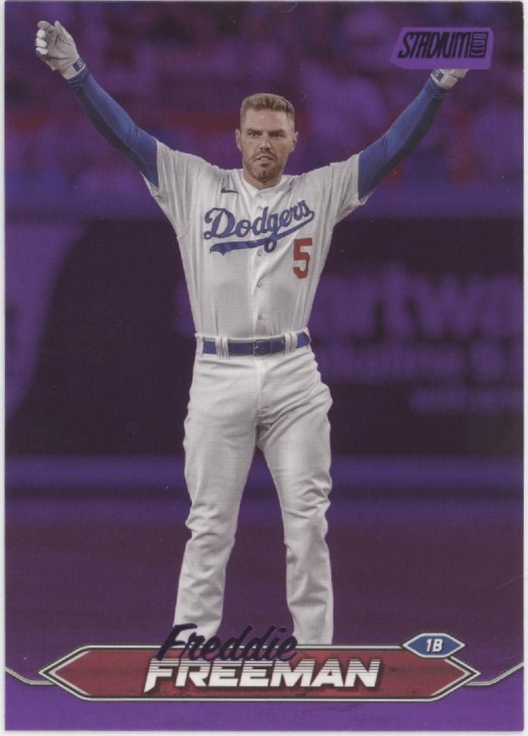 Freddie Freeman 2024 Topps Stadium Club Purple 17/75 #129 - Collector Store LLC