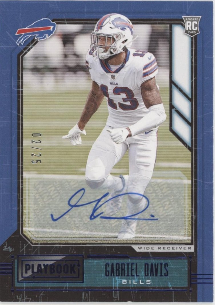 Gabriel Davis 2020 Panini Playbook RC Auto 02/25 #140 - Collector Store LLC
