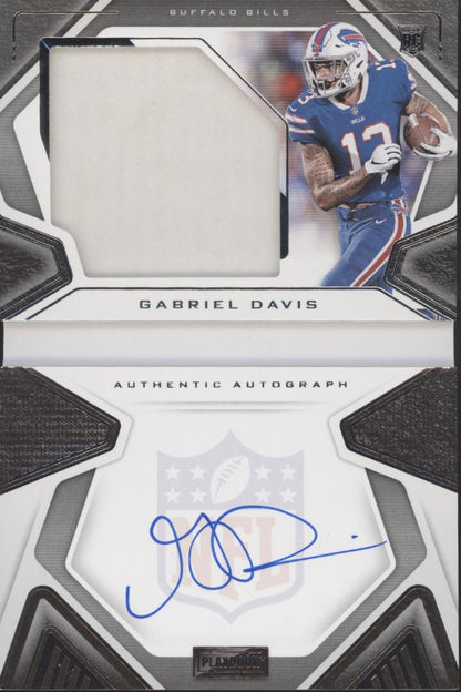 Gabriel Davis 2020 Panini Playbook Swatch RC Auto 264/299 #240 - Collector Store LLC
