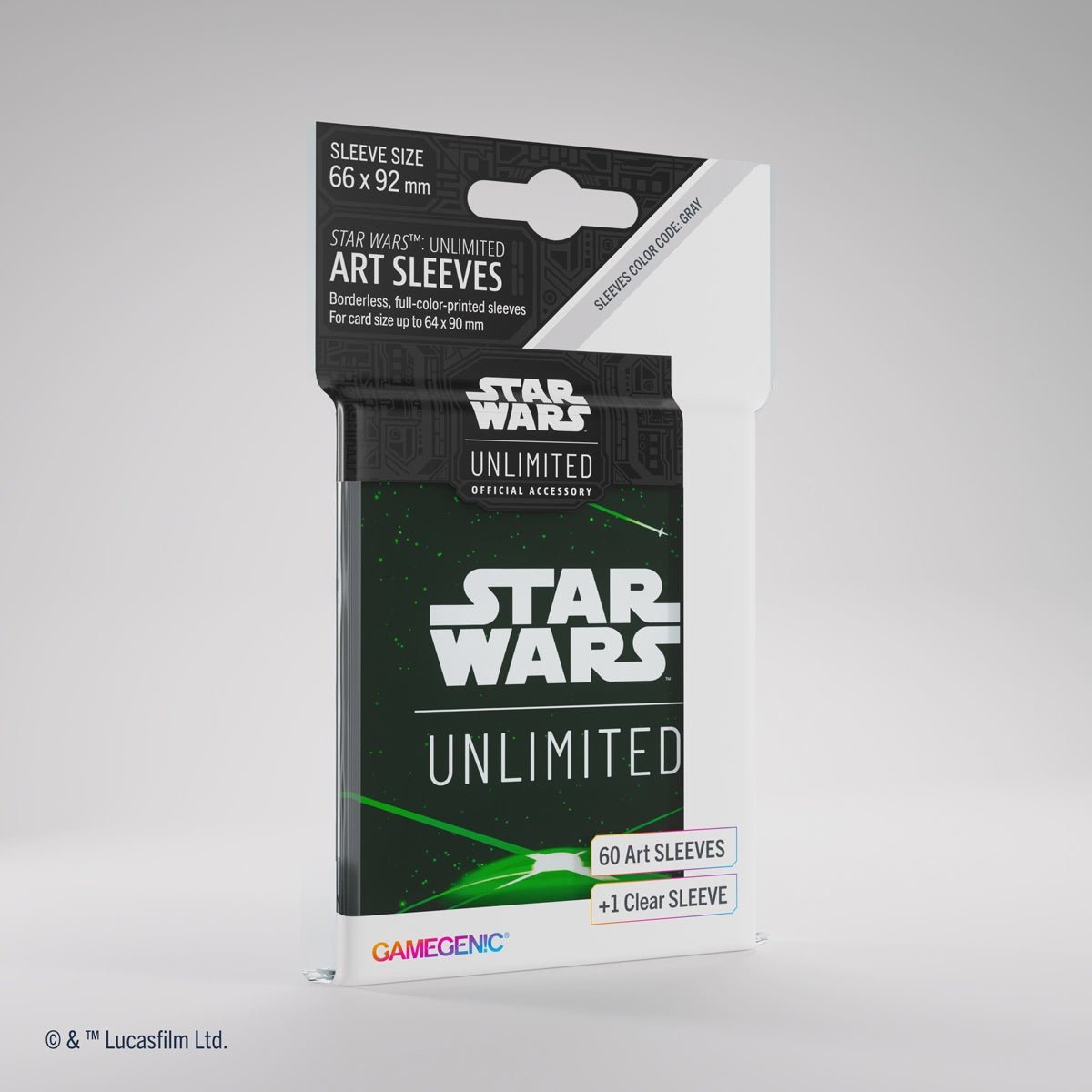 Gamegenic: Star Wars Unlimited Art Sleeves (Green Card Back) - Collector Store LLC