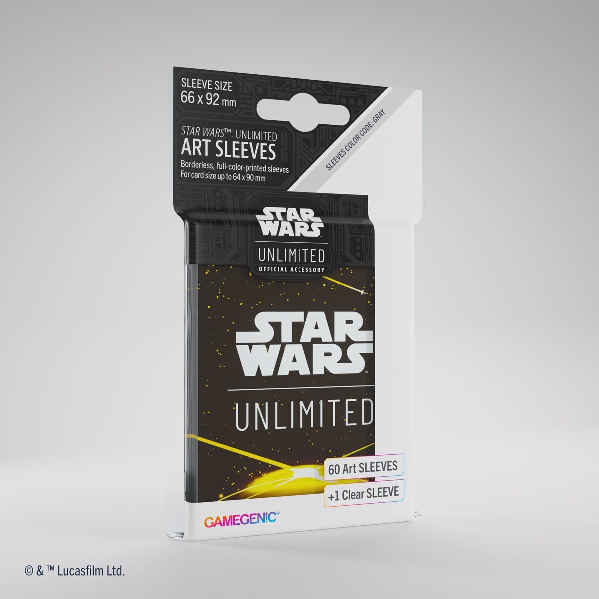 Gamegenic: Star Wars Unlimited Art Sleeves (Yellow Card Back) - Collector Store LLC