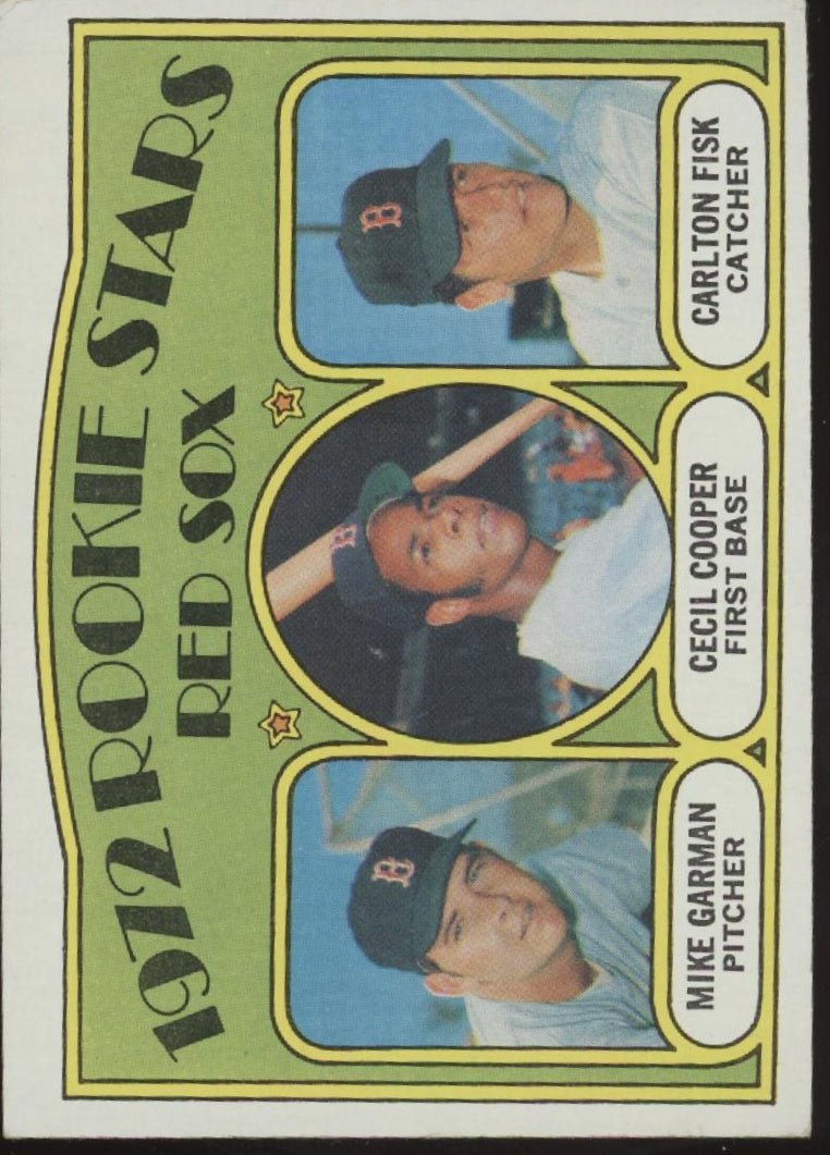 Garman / Cooper / Fisk 1972 Topps Boston Red Sox Rookie Stars #79 EX - Collector Store LLC