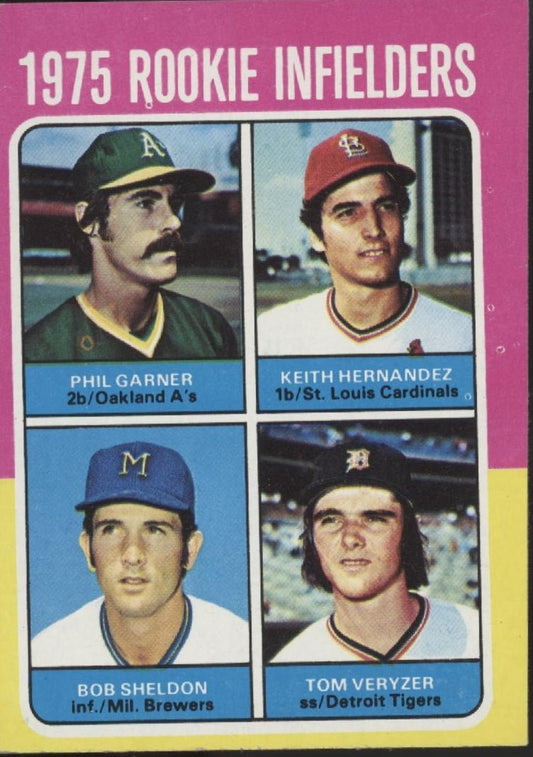 Garner / Hernandez / Sheldon / Veryzer 1975 Topps Rookie Infielders #623 VG - Collector Store LLC