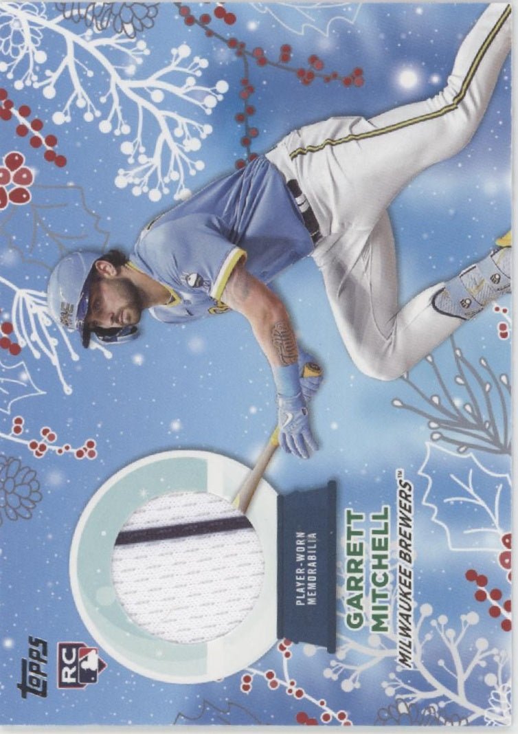 Garrett Mitchell 2023 Topps Holiday Mega Swatch RC #RC - GMI - Collector Store LLC