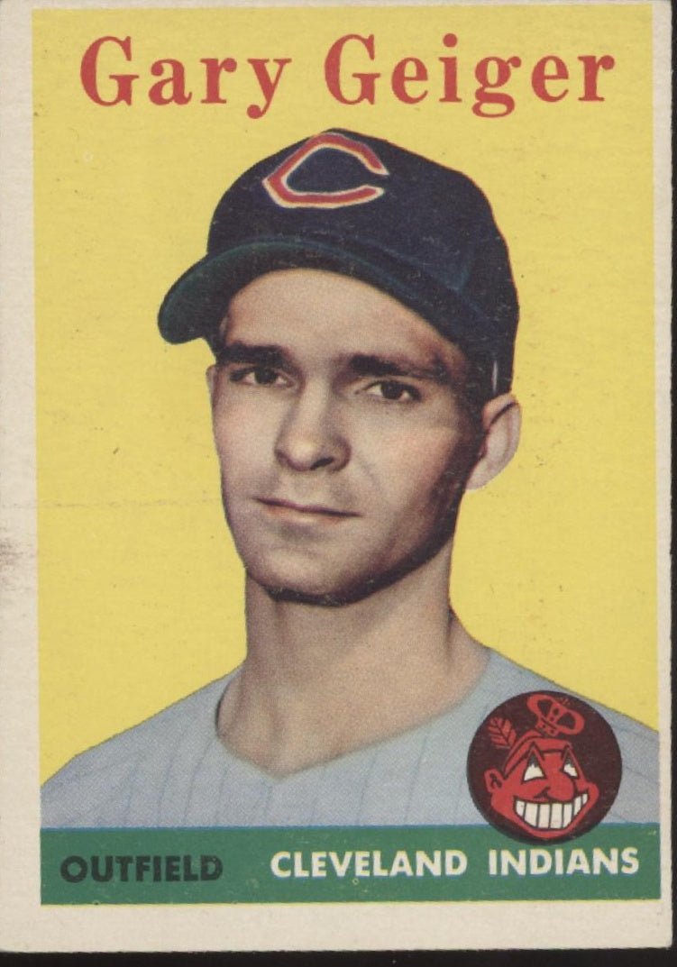 Gary Geiger 1958 Topps RC #462 Cleveland Indians EX - Collector Store LLC