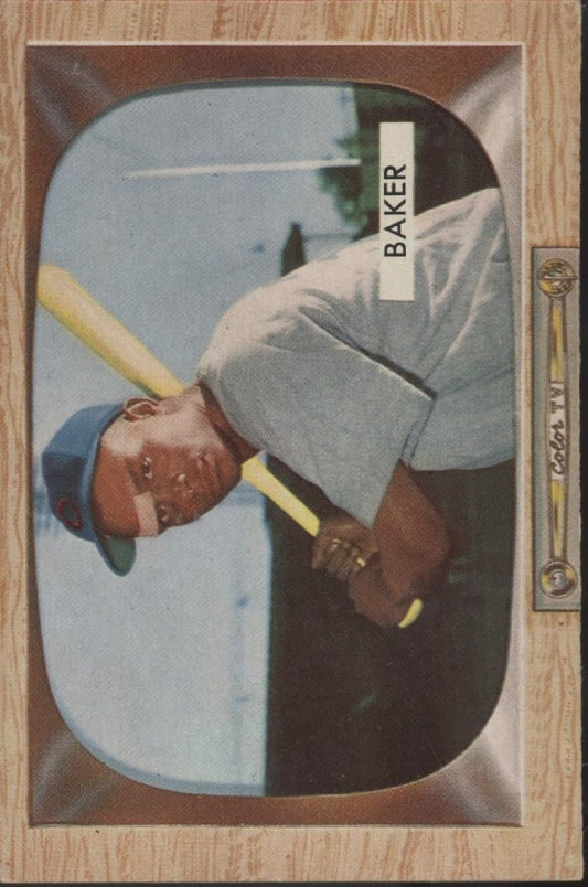 Gene Baker 1955 Bowman RC #7 Chicago Cubs VG - Collector Store LLC