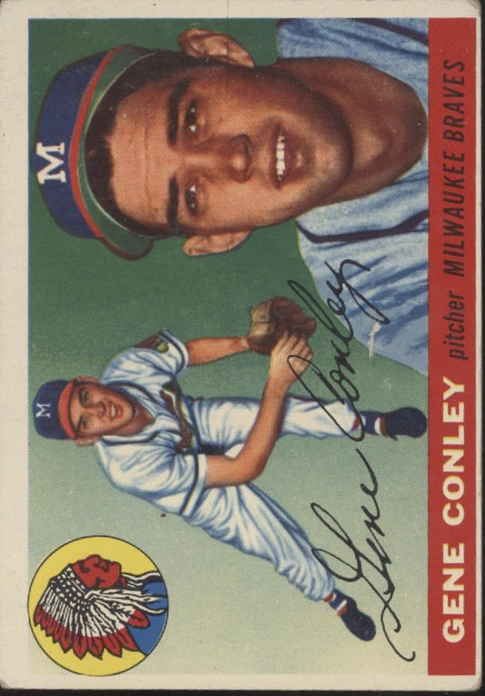 Gene Conley 1955 Topps #81 Milwaukee Braves VG #2 - Collector Store LLC