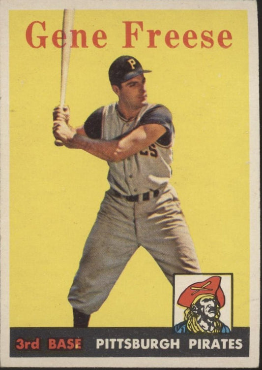 Gene Freese 1958 Topps #293 Pittsburgh Pirates EX - Collector Store LLC