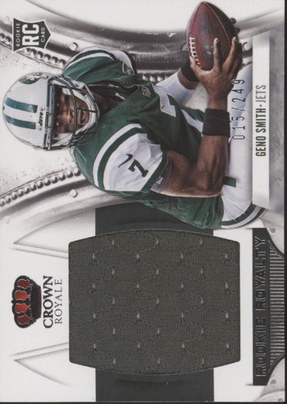 Geno Smith 2013 Panini Crown Royale Swatch RC 015/249 #11 - Collector Store LLC