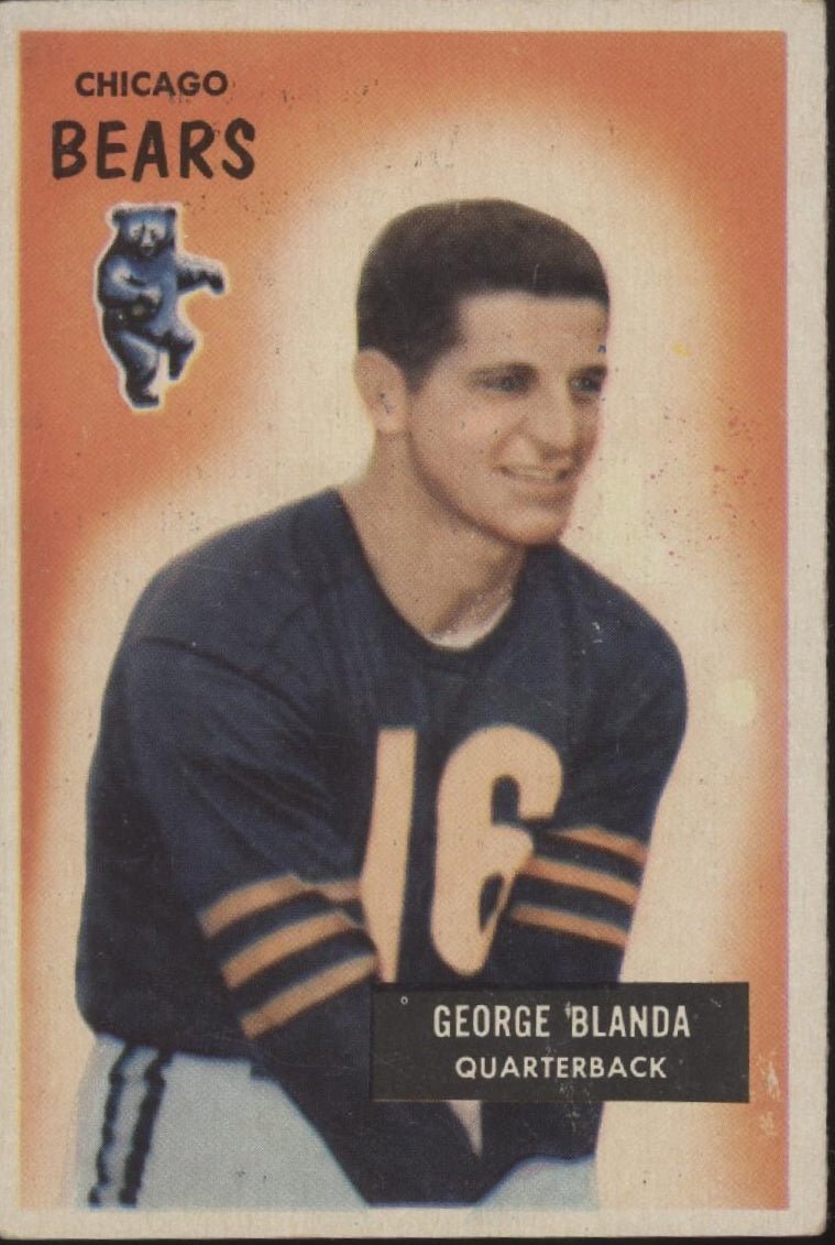 George Blanda 1955 Bowman #62 Chicago Bears VG - Collector Store LLC