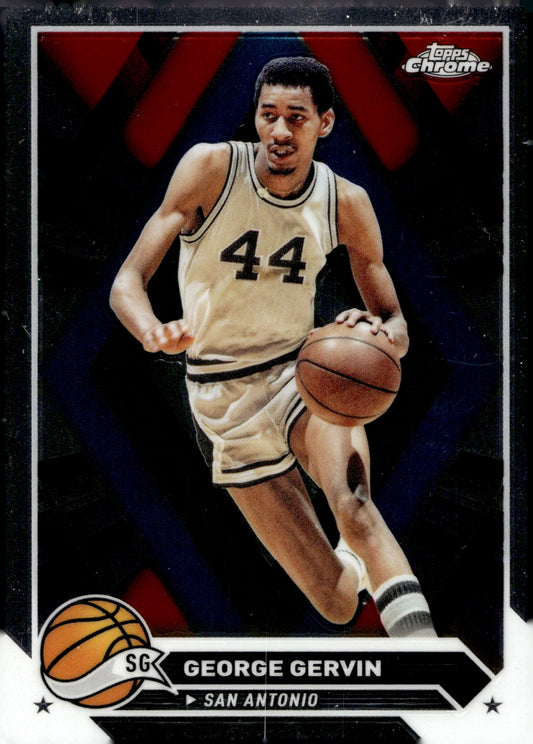 George Gervin 2024 Topps Chrome #75 - Collector Store LLC