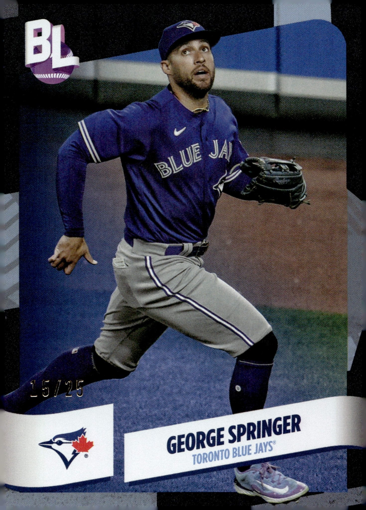 George Springer 2024 Topps Big League Black Foil 15/25 #193 - Collector Store LLC