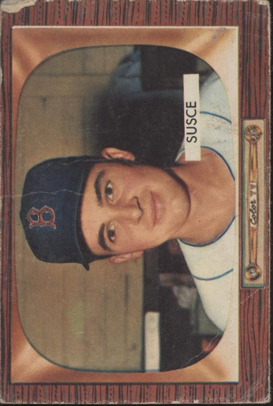 George Susce Jr. 1955 Bowman RC #320 Boston Red Sox GD - Collector Store LLC