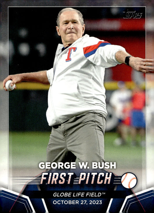 George W. Bush 2024 Topps First Pitch #FP - 5 - Collector Store LLC