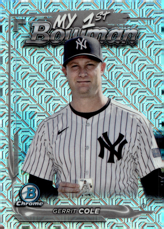 Gerrit Cole 2024 Bowman Chrome My 1st Bowman Mojo Refractor #M1B - 33 #3 - Collector Store LLC