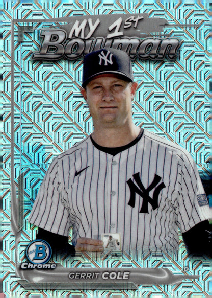 Gerrit Cole 2024 Bowman Chrome My 1st Bowman Mojo Refractor M1B - 33 4 - Collector Store LLC