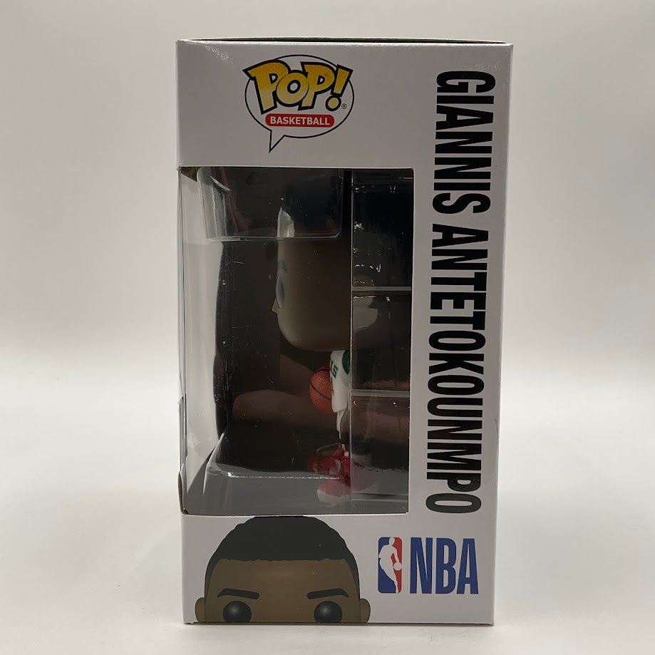 Giannis Antetokounmpo (White) Funko Pop! Milwaukee Bucks 68 - Collector Store LLC