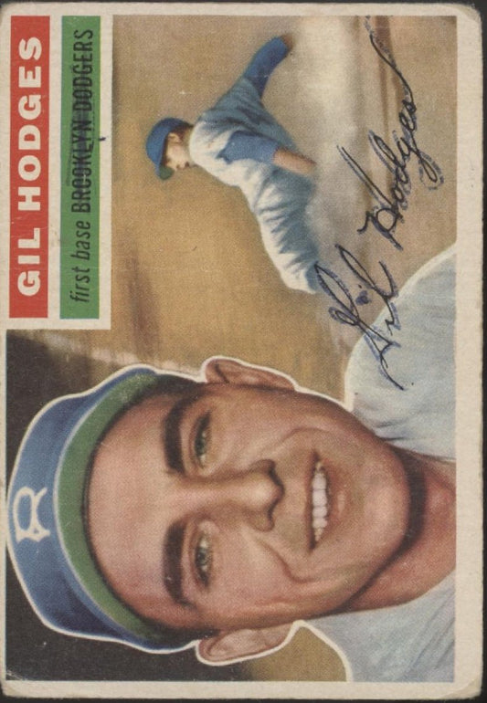 Gil Hodges 1956 Topps #145 Brooklyn Dodgers VG - Collector Store LLC