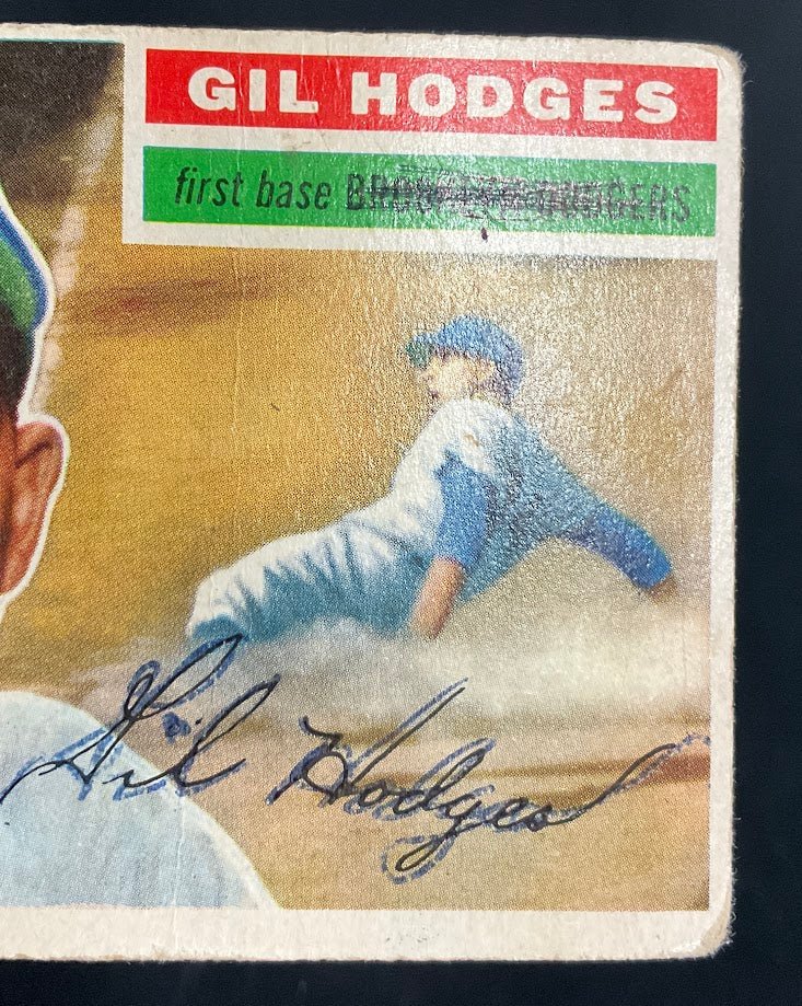 Gil Hodges 1956 Topps #145 Brooklyn Dodgers VG - Collector Store LLC