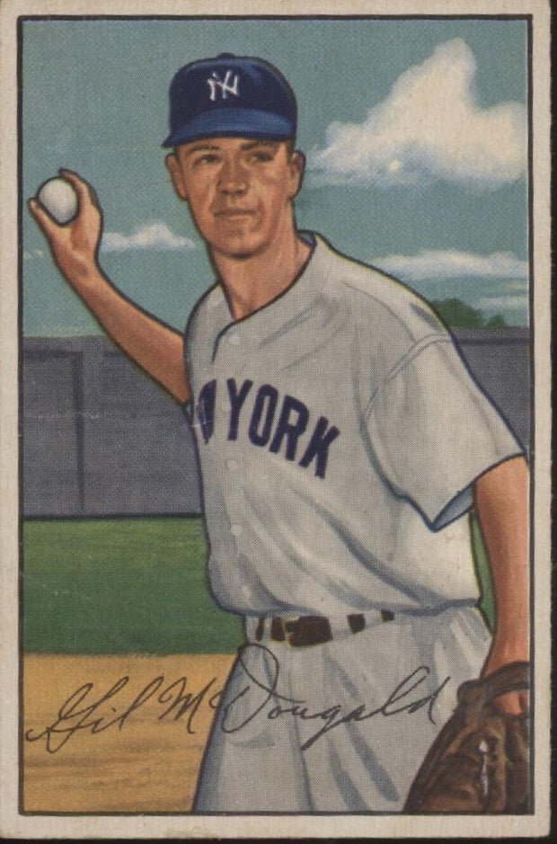 Gil McDougald 1952 Bowman RC #33 New York Yankees VG - EX - Collector Store LLC