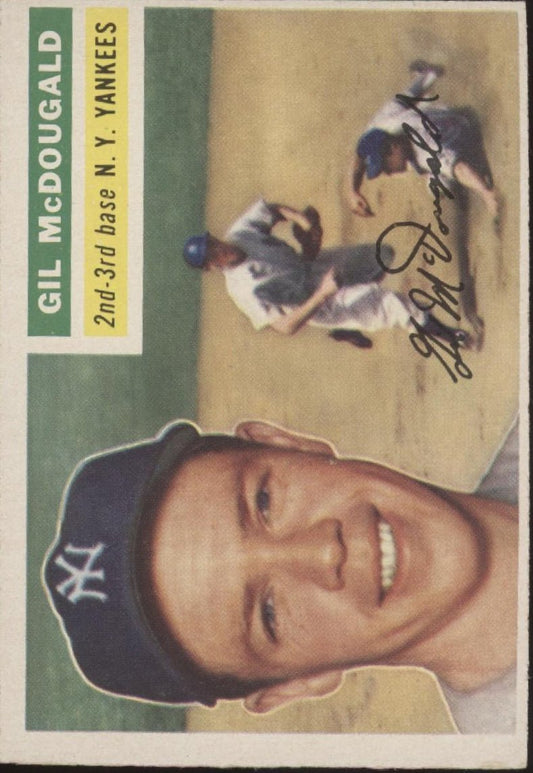 Gil McDougald 1956 Topps #225 New York Yankees EX #2 - Collector Store LLC