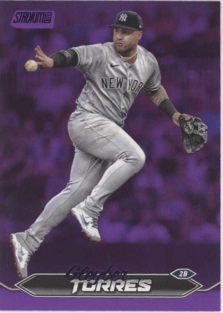 Gleyber Torres 2024 Topps Stadium Club Purple 40/75 161 - Collector Store LLC