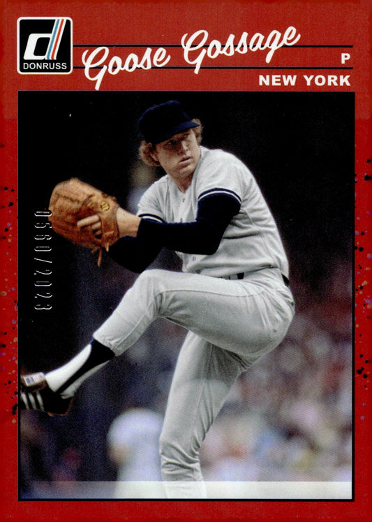 Goose Gossage 2023 Panini Donruss Red Holo 0560/2023 286 - Collector Store LLC
