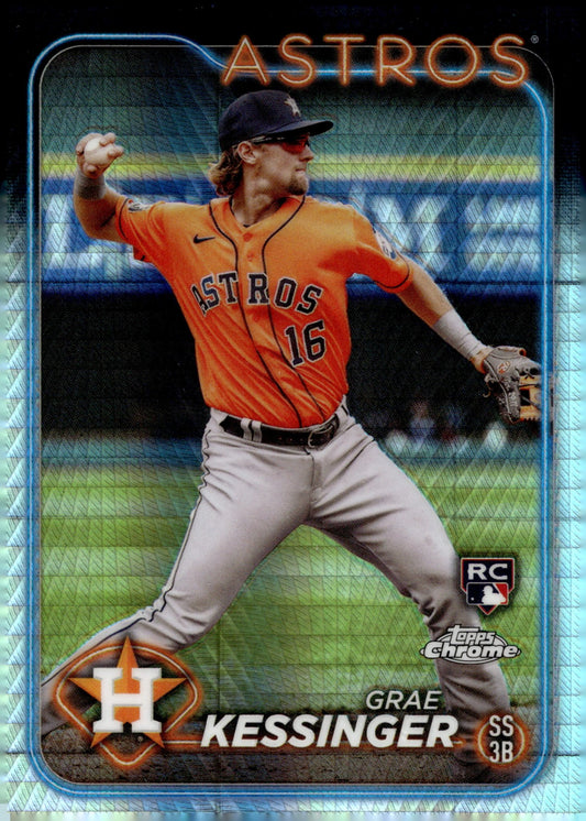 Grae Kessinger 2024 Topps Chrome Hyper Refractor RC 193 - Collector Store LLC