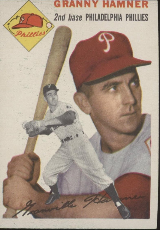 Granny Hamner 1954 Topps 24 Philadelphia Phillies VG - Collector Store LLC