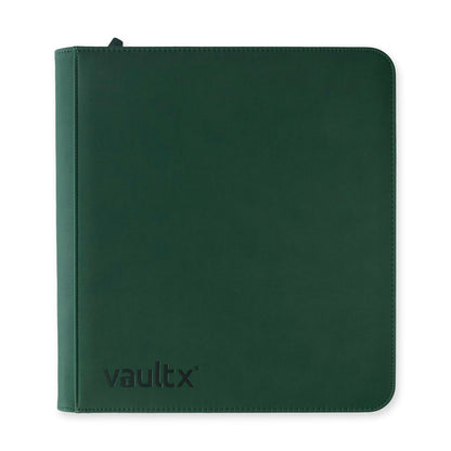 Vaultx 12-Pocket Exo-Tec XL Zip Binder - Forest Green