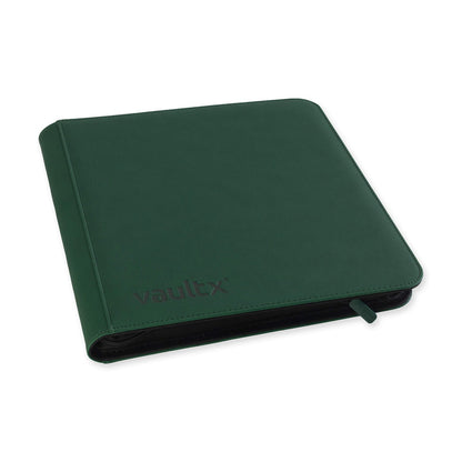 Vaultx 12-Pocket Exo-Tec XL Zip Binder - Forest Green
