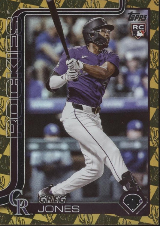 Greg Jones 2025 Topps Series 1 Gold Cactus RC 11/50 36 - Collector Store LLC