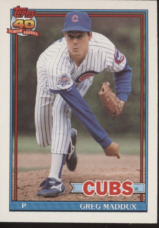 Greg Maddux 1991 Topps #35 - Collector Store LLC