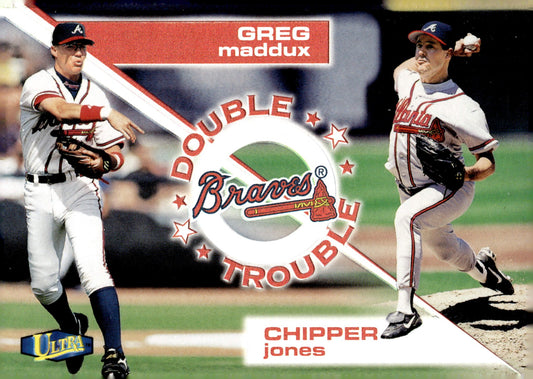 Greg Maddux / Chipper Jones 1998 Fleer Ultra Double Trouble #4 - Collector Store LLC