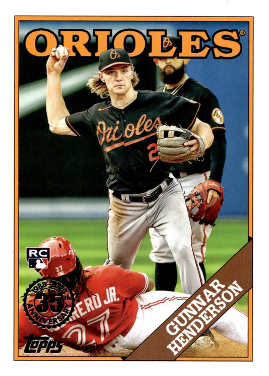 Gunnar Henderson 2023 Topps 35th Anniversary RC 2T88 - 36 2 - Collector Store LLC