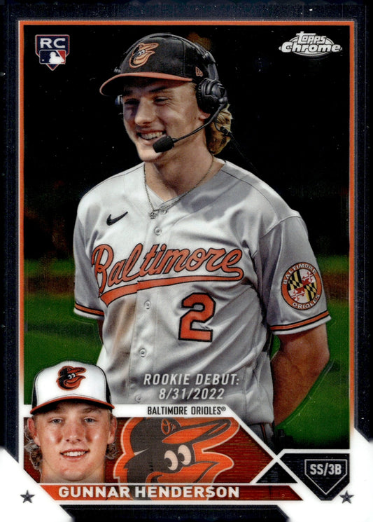 Gunnar Henderson 2023 Topps Chrome RC USC208 - Collector Store LLC