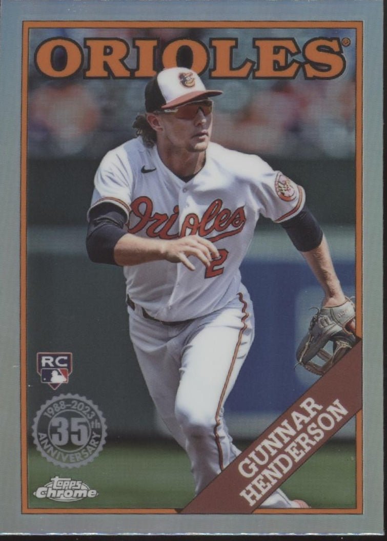 Gunnar Henderson 2023 Topps Chrome Refractor RC #88CU - 8 - Collector Store LLC